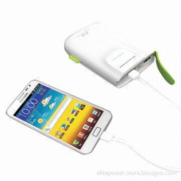 6,800mAh Dual-output Battery Charger/Power Bank for iPad 3, iPhone, HTC, Samsung and Nokia